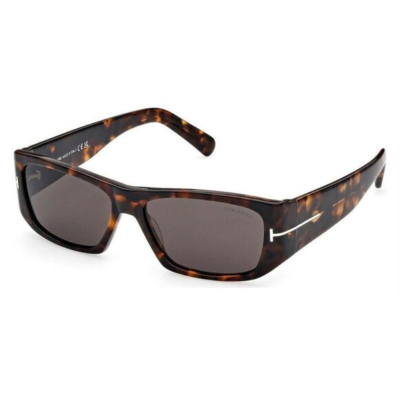 NEW FT0986/S 52A TOM FORD ANDRES-02 TF986 52A DARK HAVANA/SMOKE SUNGLASSES
